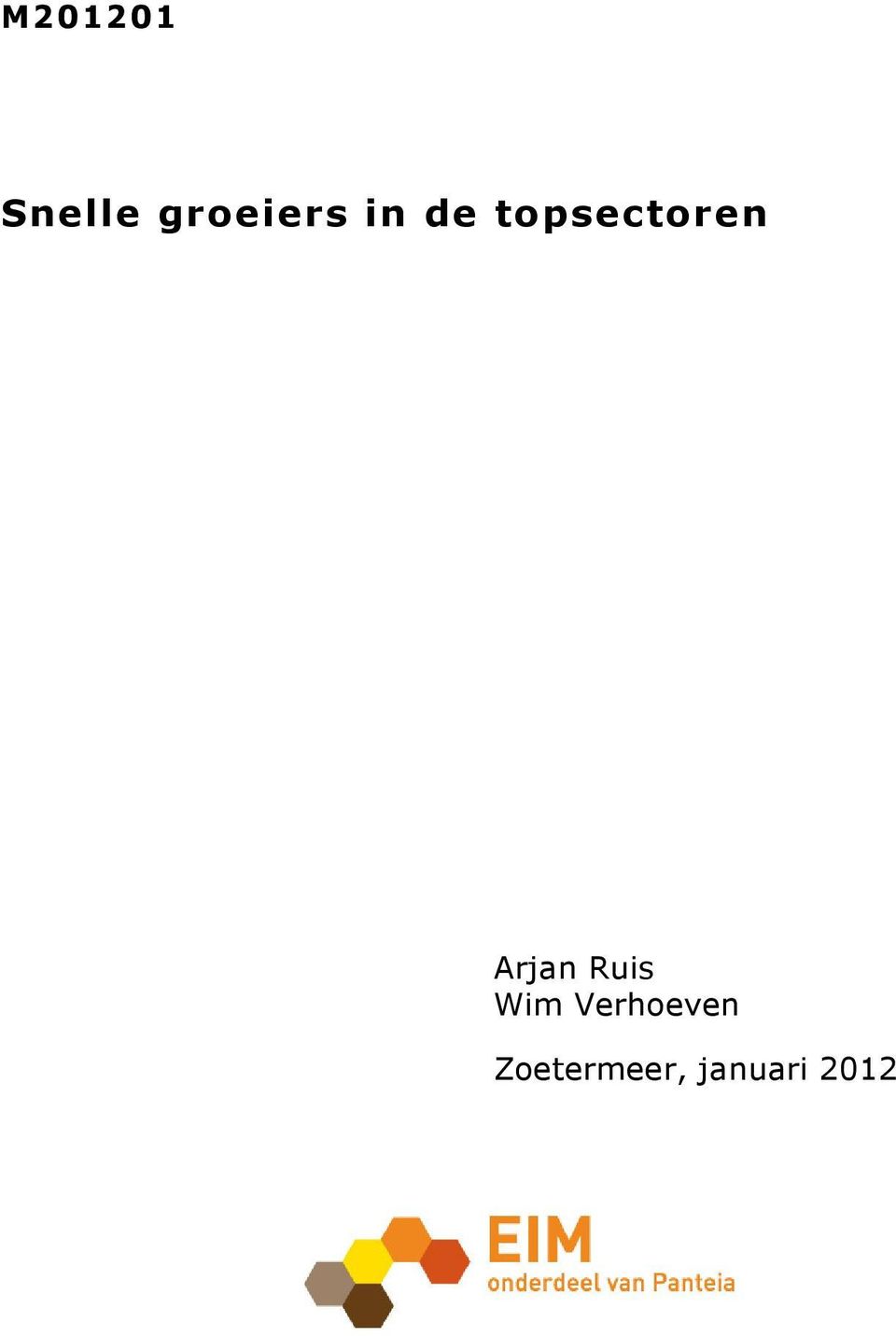 topsectoren Arjan Ruis