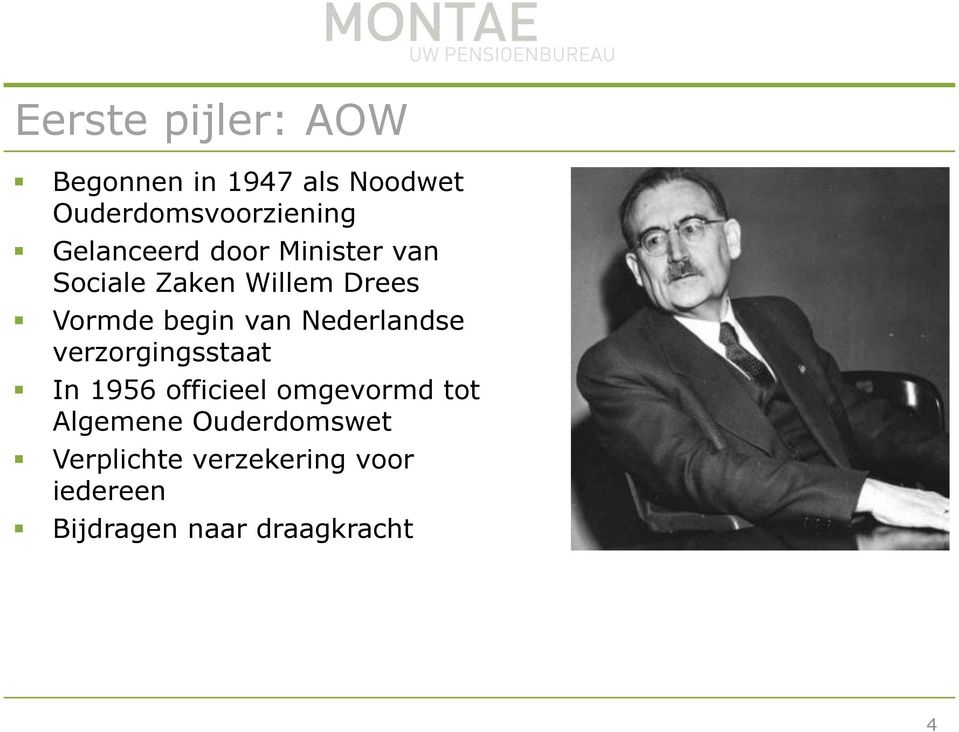 Nederlandse verzorgingsstaat In 1956 officieel omgevormd tot Algemene