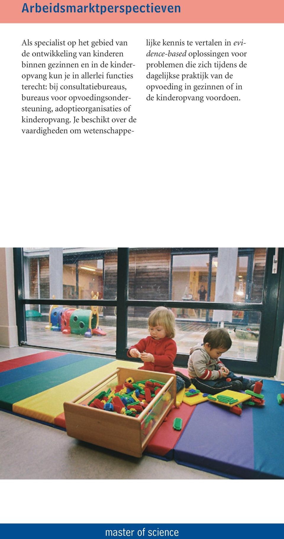 adoptieorganisaties of kinderopvang.