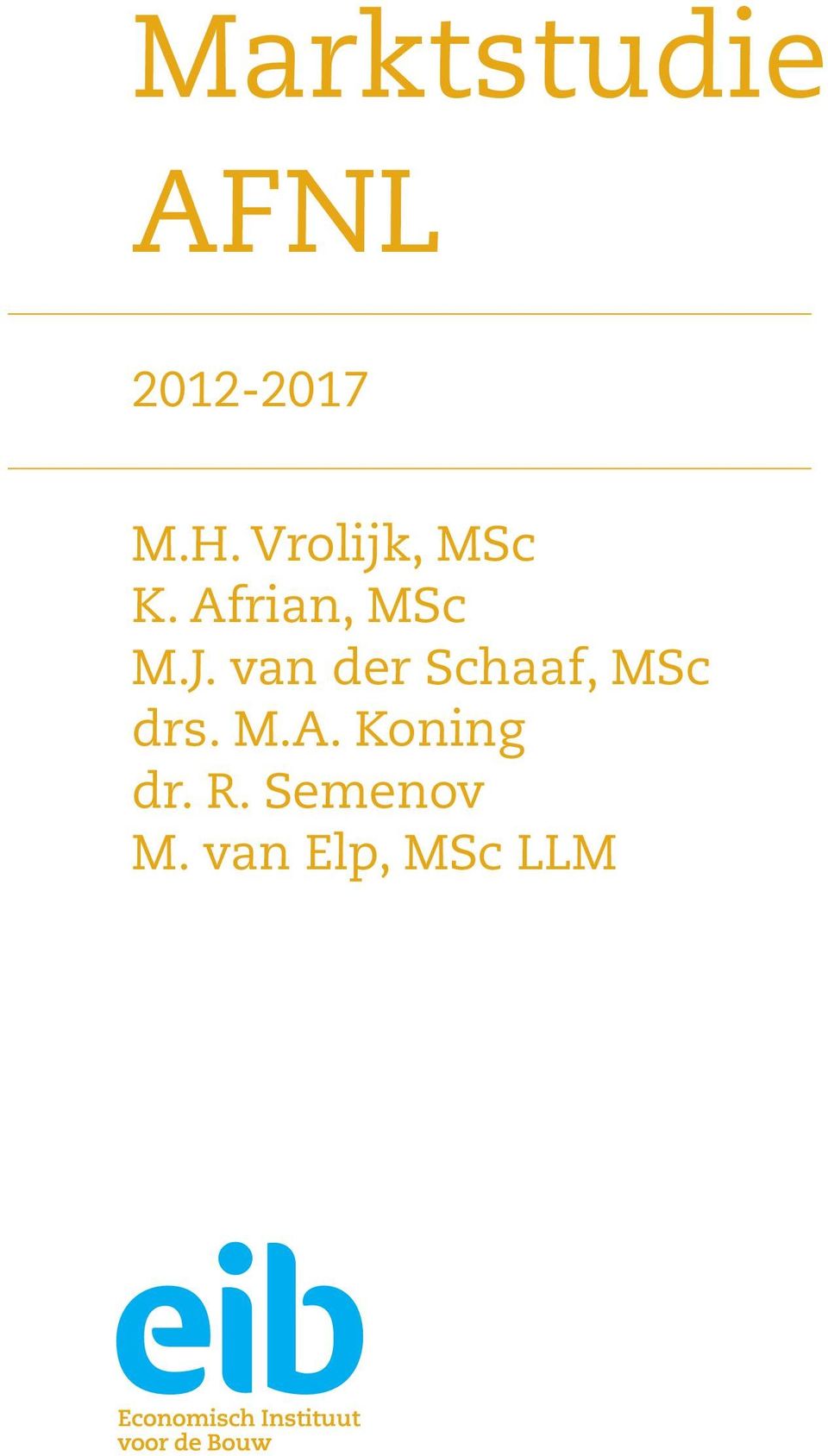 van der Schaaf, MSc drs. M.A.