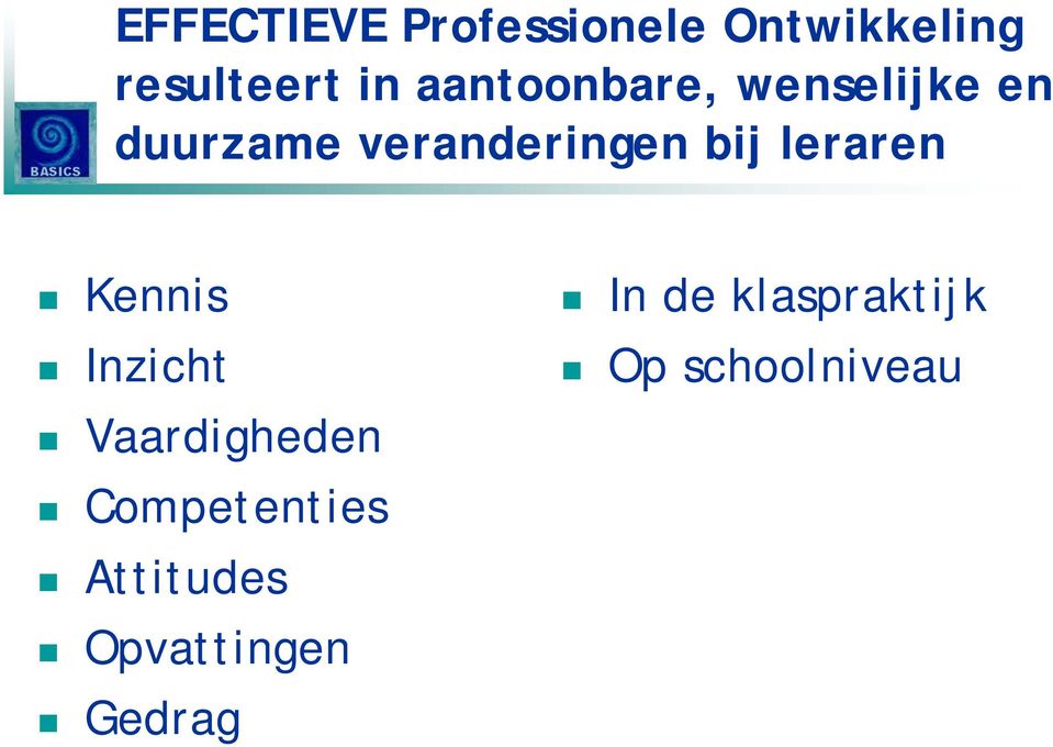 leraren Kennis Inzicht Vaardigheden Competenties