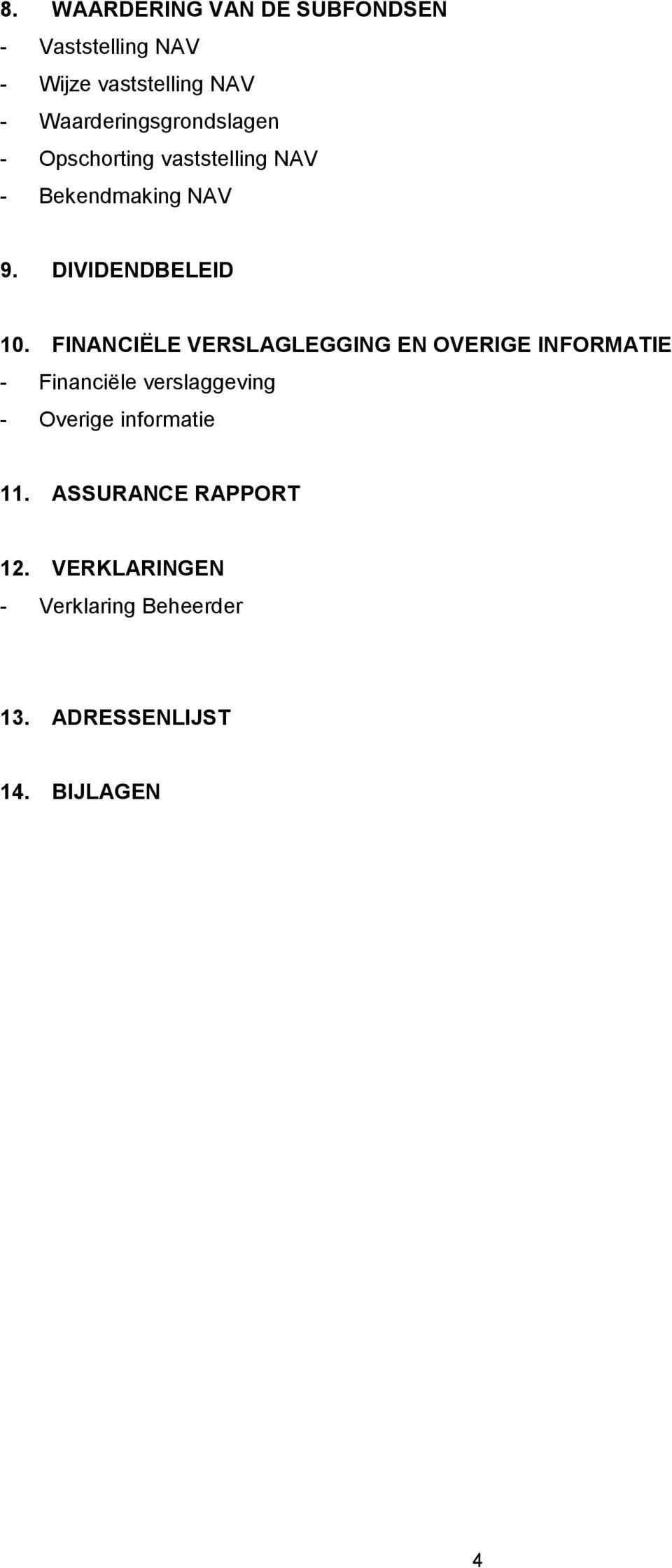 DIVIDENDBELEID 10.