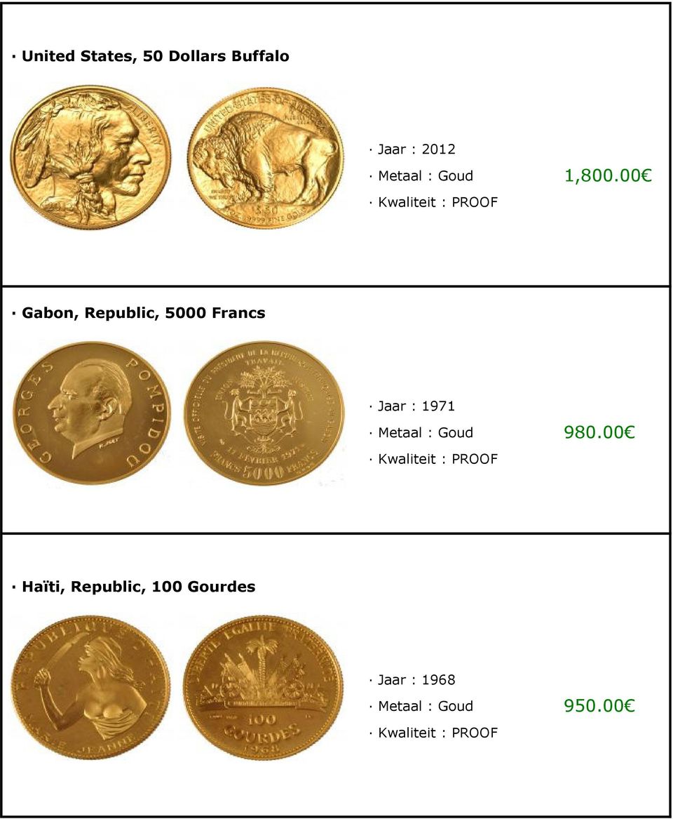 00 Gabon, Republic, 5000 Francs Jaar : 1971