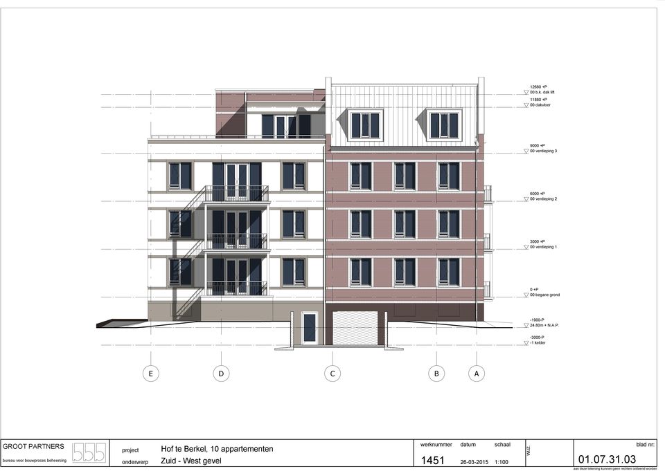 verdieping 000 +P 00 verdieping 0 +P 00 begane grond -900-P.