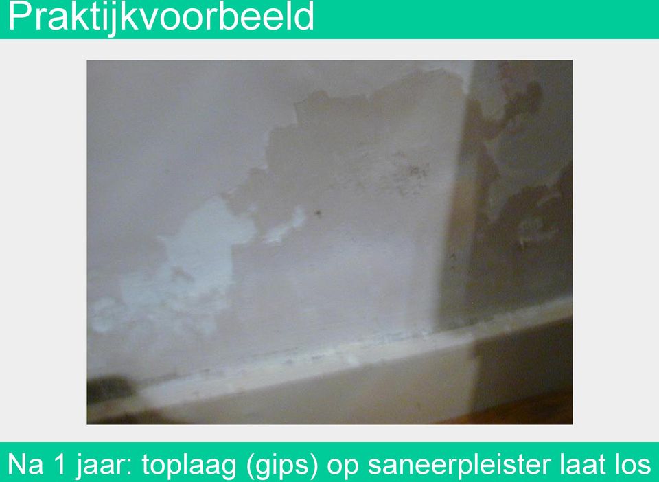 toplaag (gips) op