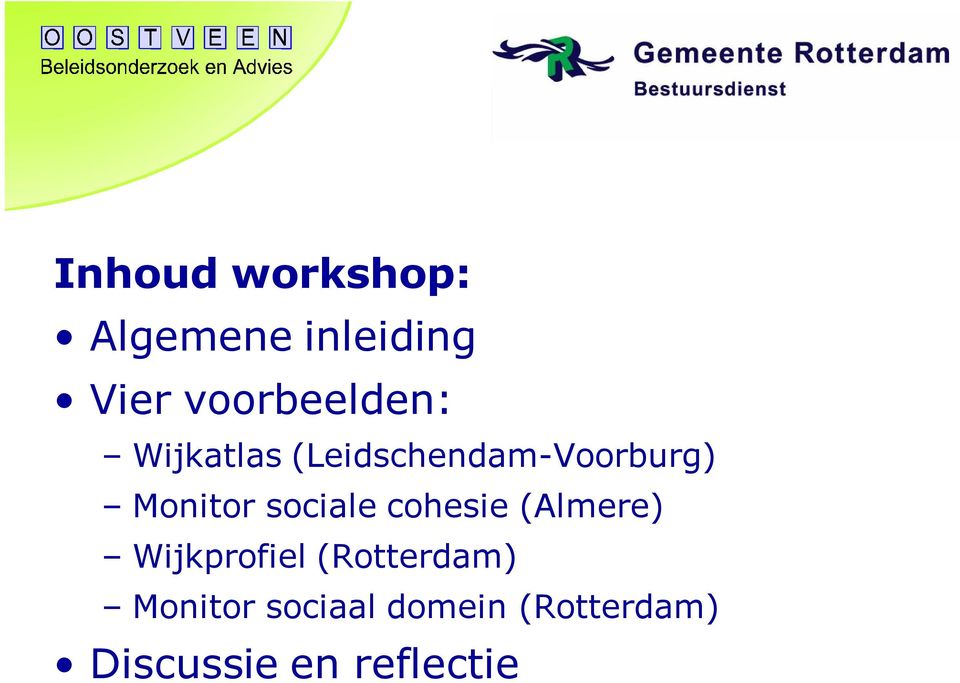 Monitor sociale cohesie (Almere) Wijkprofiel