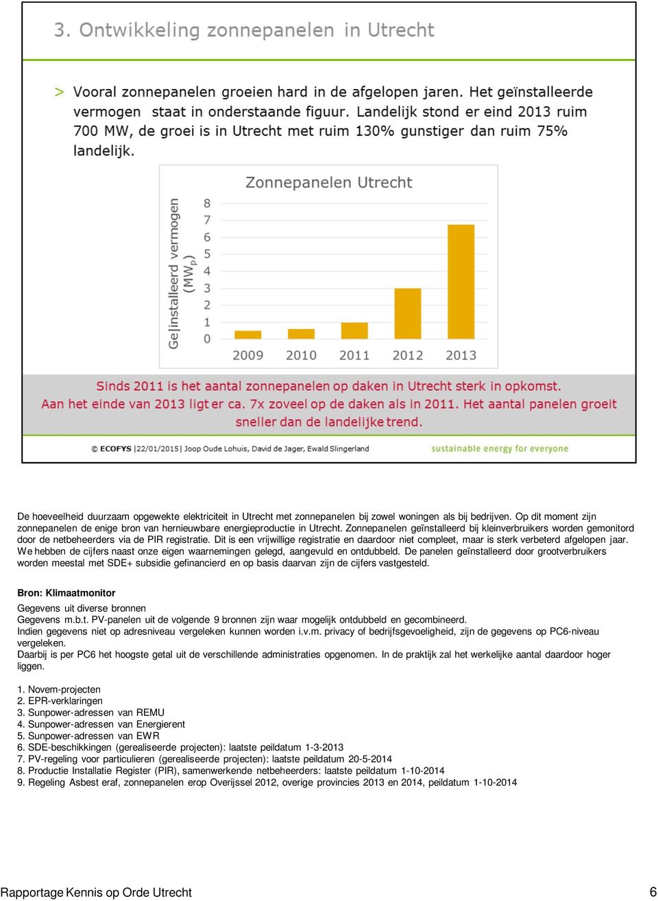 Zonnepanelen geïnstalleerd bij kleinverbruikers worden gemonitord door de netbeheerders via de PIR registratie.