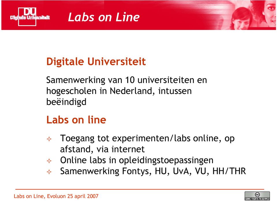 Toegang tot experimenten/labs online, op afstand, via internet