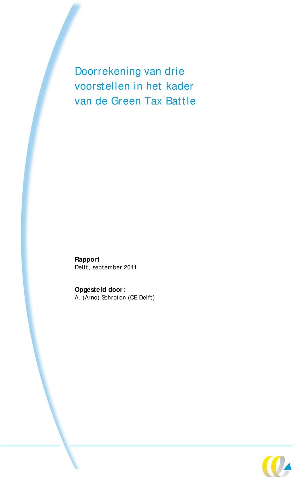 Rapport Delft, september 2011