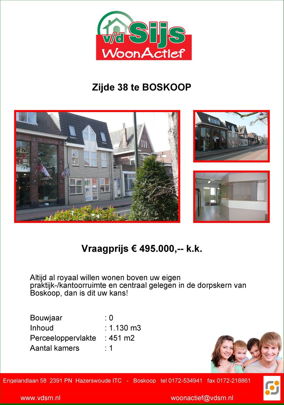 in de dorpskern van Boskoop, dan is dit uw kans!