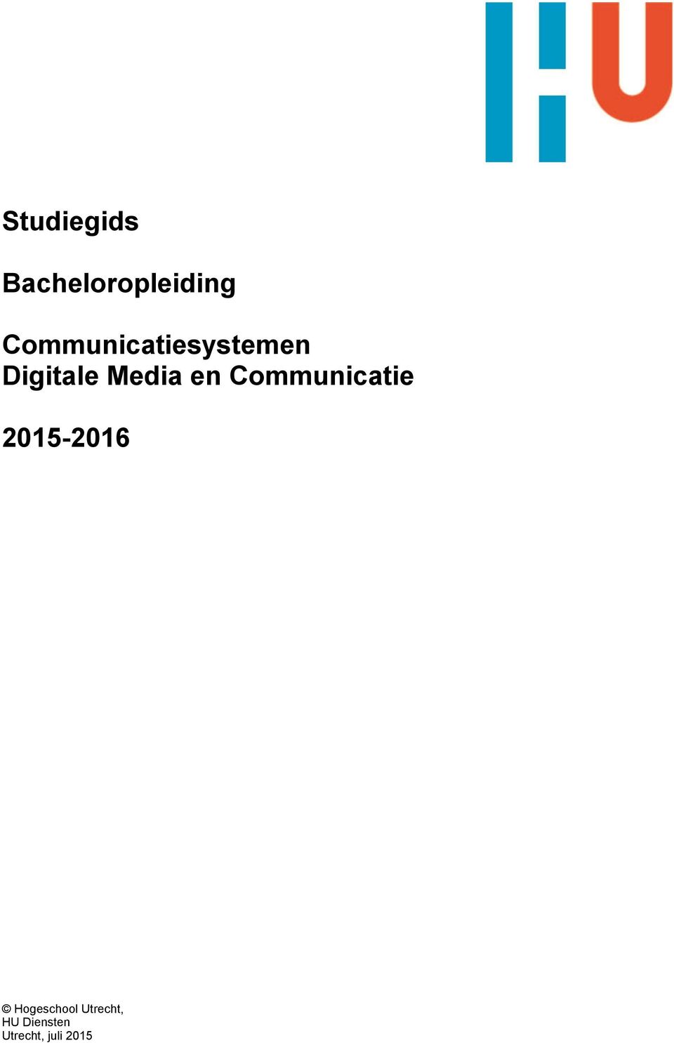 en Communicatie 2015-2016