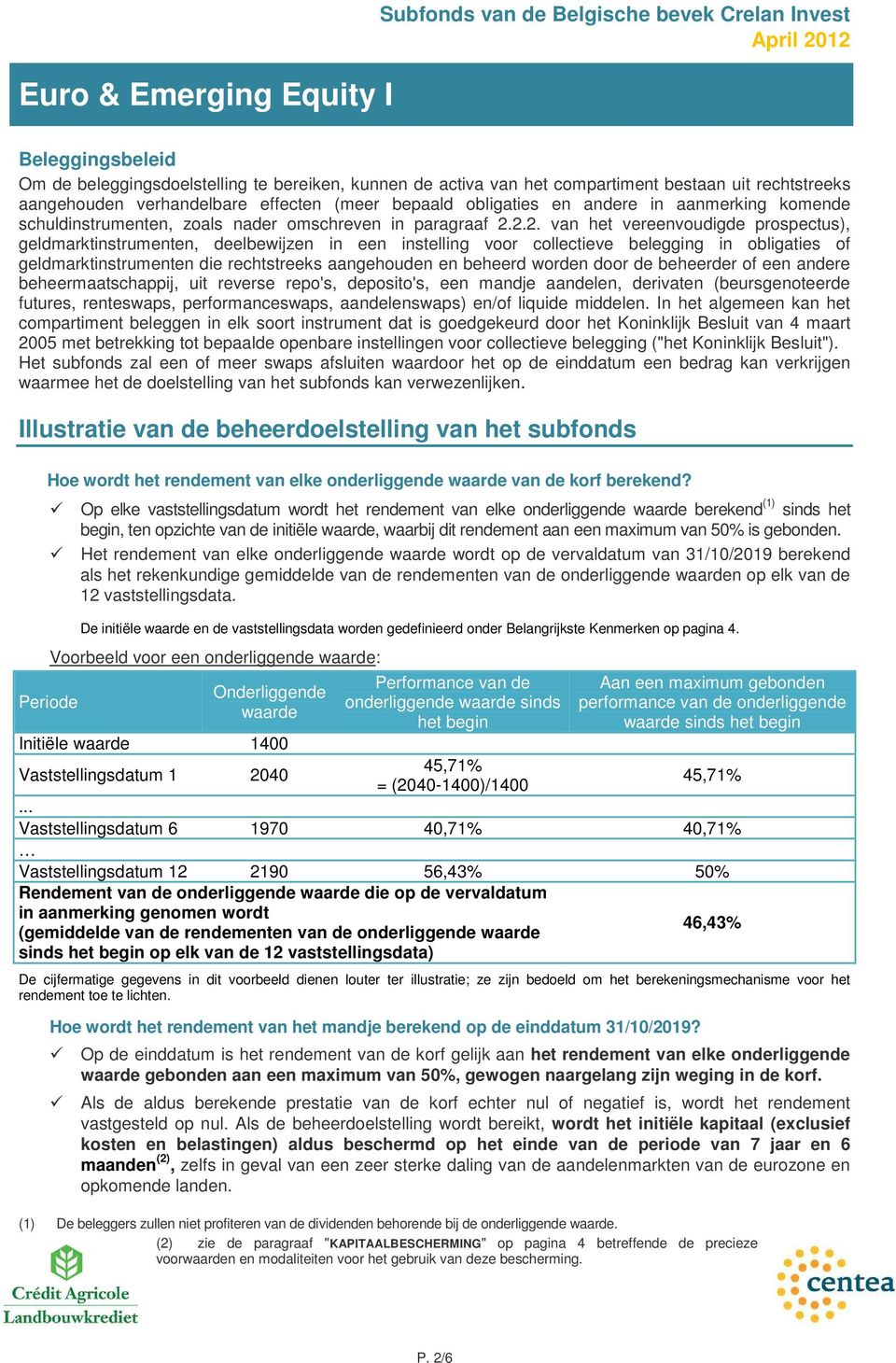 2.2. van het vereenvoudigde prospectus), geldmarktinstrumenten, deelbewijzen in een instelling voor collectieve belegging in obligaties of geldmarktinstrumenten die rechtstreeks aangehouden en