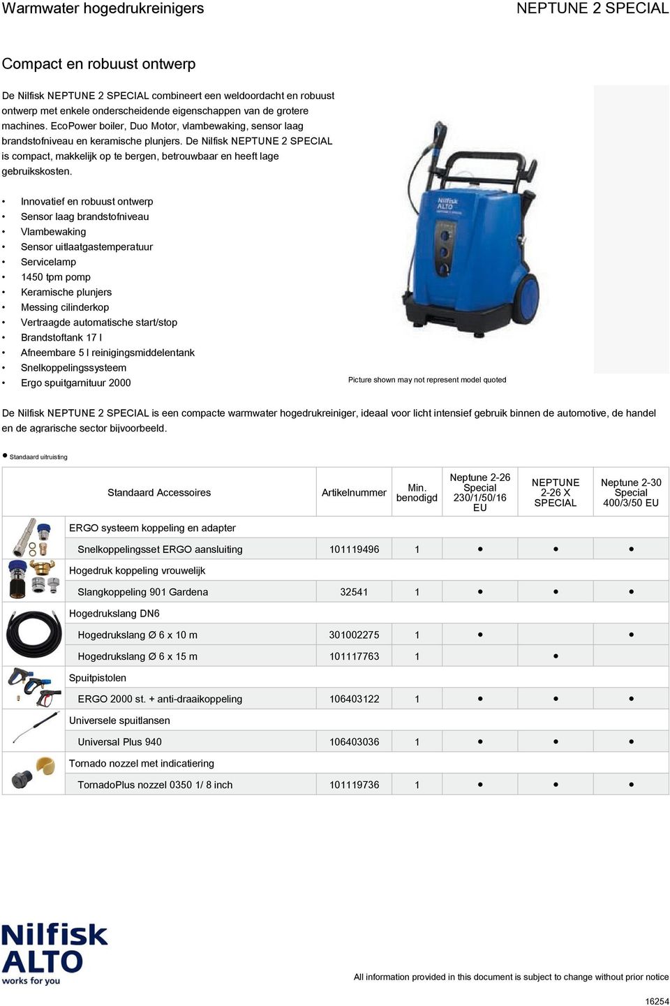 Innovatief en robuust ontwerp Sensor laag brandstofniveau Vlambewaking Sensor uitlaatgastemperatuur Servicelamp 1450 tpm pomp Keramische plunjers Messing cilinderkop Vertraagde automatische