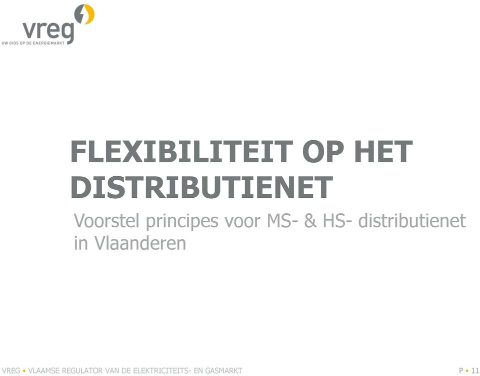 distributienet in Vlaanderen VREG