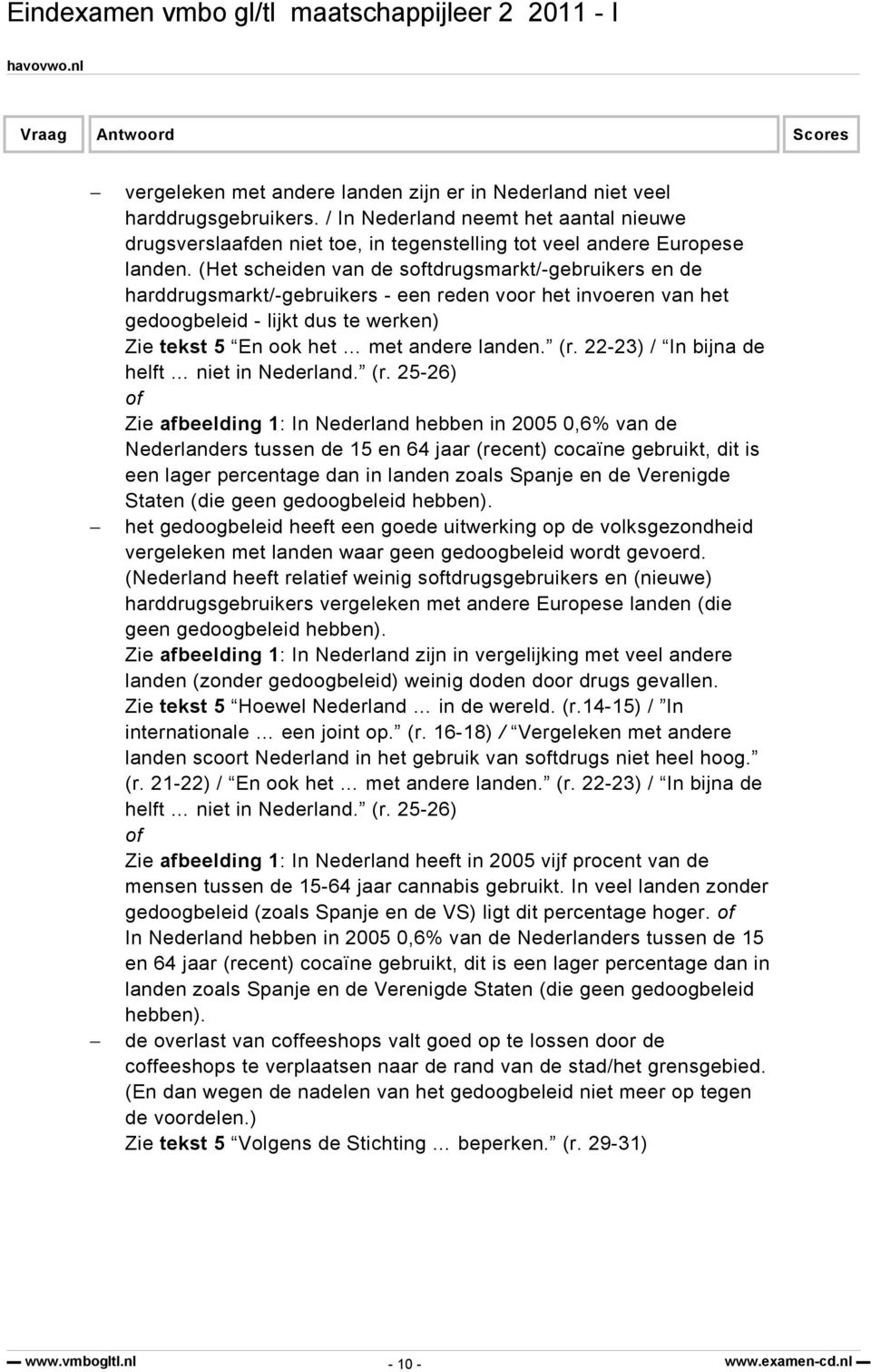 22-23) / In bijna de helft niet in Nederland. (r.