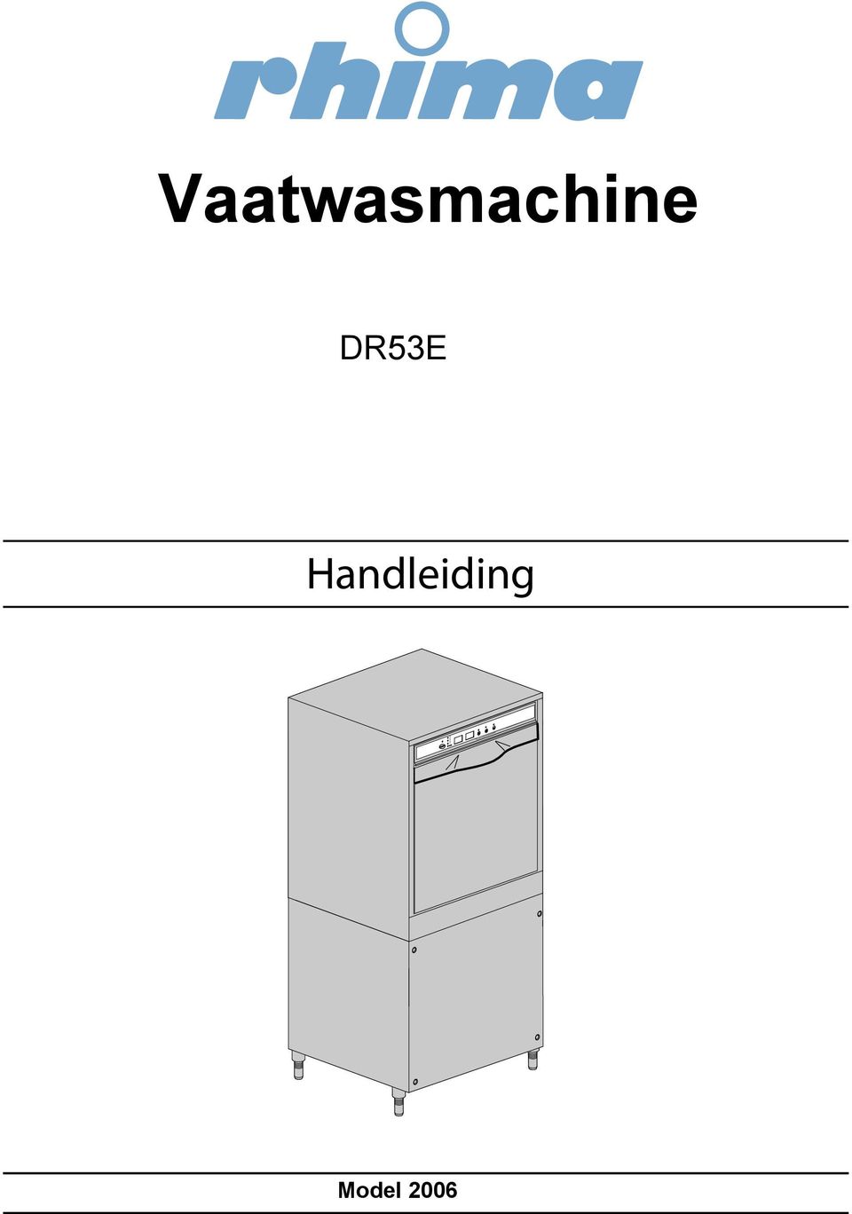 Vaatwasmachine. Handleiding DR53E. Model PDF Free Download