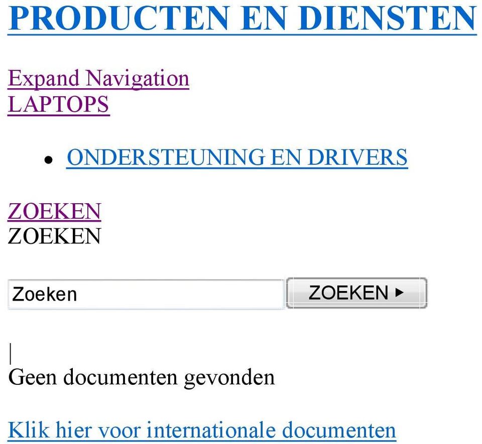 ZOEKEN Zoeken ZOEKEN Geen documenten