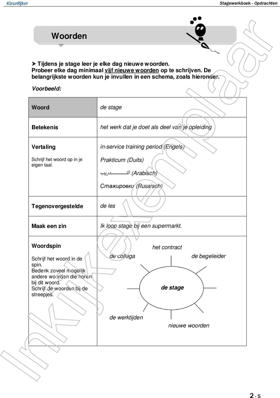 Tegenovergestelde Maak een zin Woordspin Woorden Schrijf het woord in de spin. Bedenk zoveel mogelijk andere woorden die horen bij dit woord. Schrijf de woorden bij de streepjes.