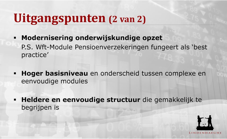 basisniveau en onderscheid tussen complexe en eenvoudige modules