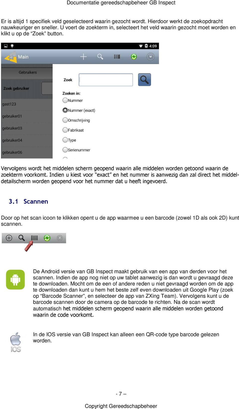 Vervolgens wordt het middelen scherm geopend waarin alle middelen worden getoond waarin de zoekterm voorkomt.