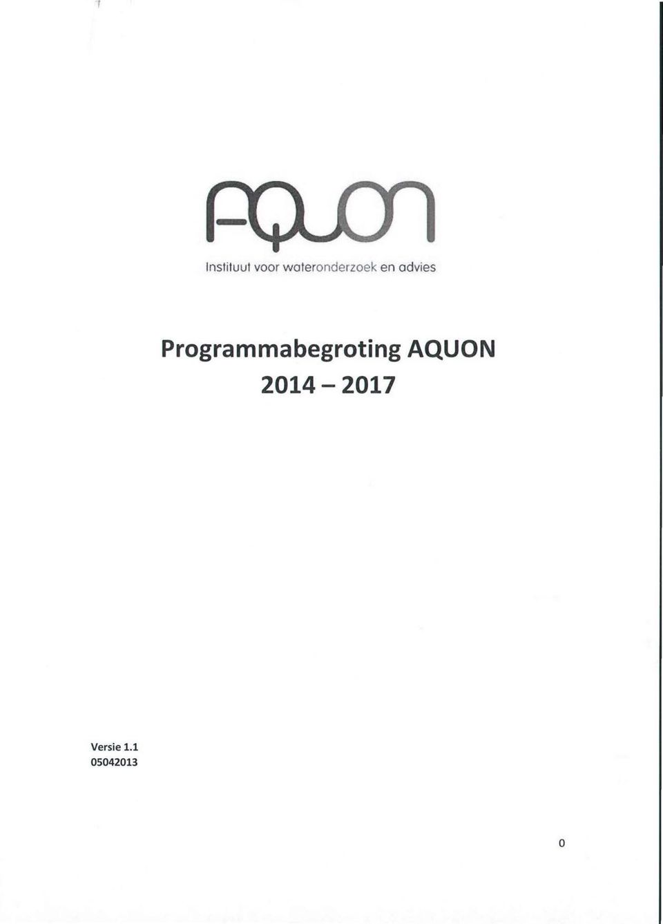Programmabegroting AQUON