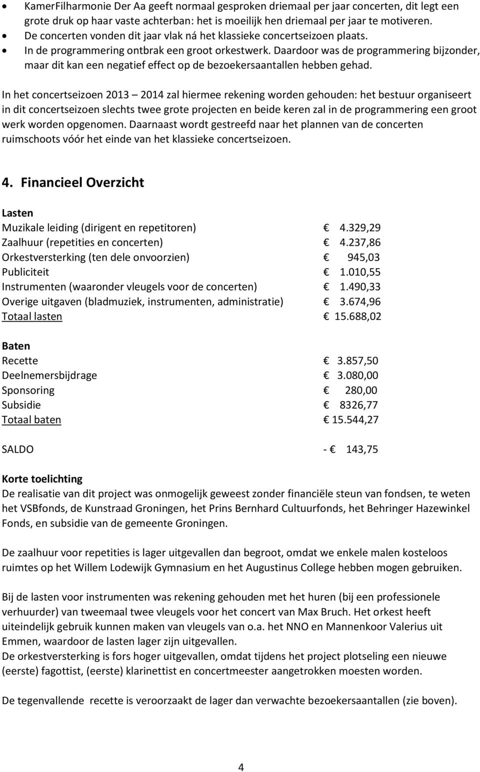 Daardoor was de programmering bijzonder, maar dit kan een negatief effect op de bezoekersaantallen hebben gehad.