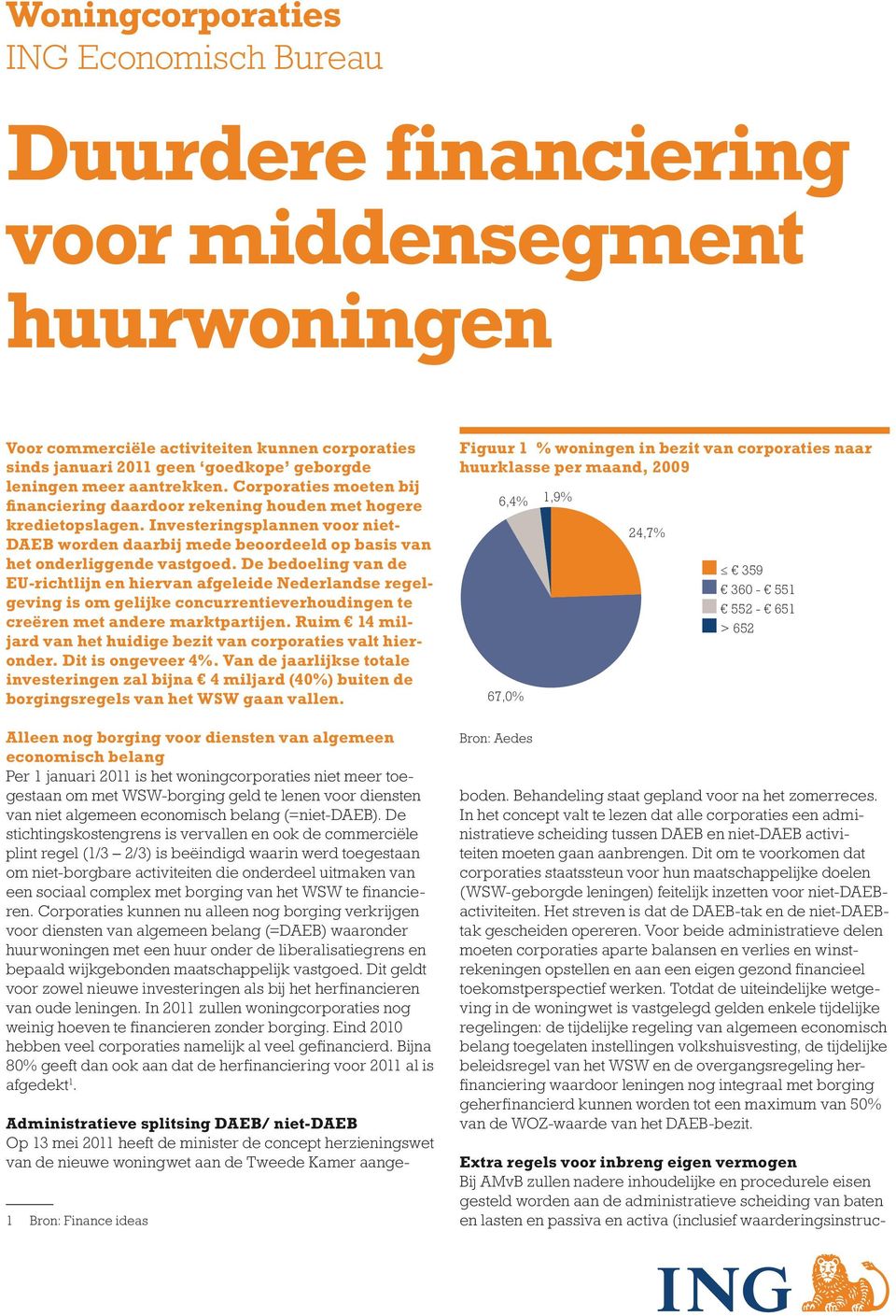 Investeringsplannen voor niet- DAEB worden daarbij mede beoordeeld op basis van het onderliggende vastgoed.