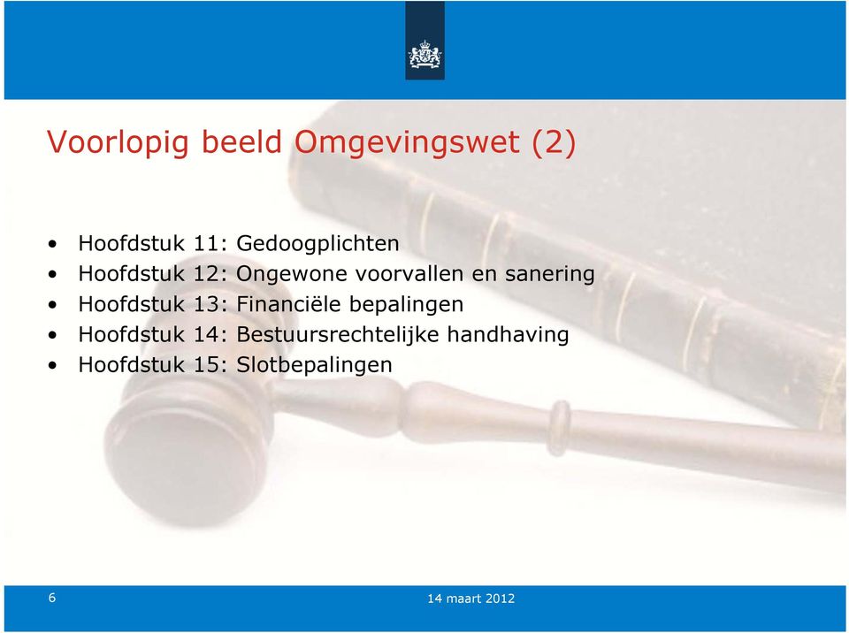 sanering Hoofdstuk 13: Financiële bepalingen Hoofdstuk