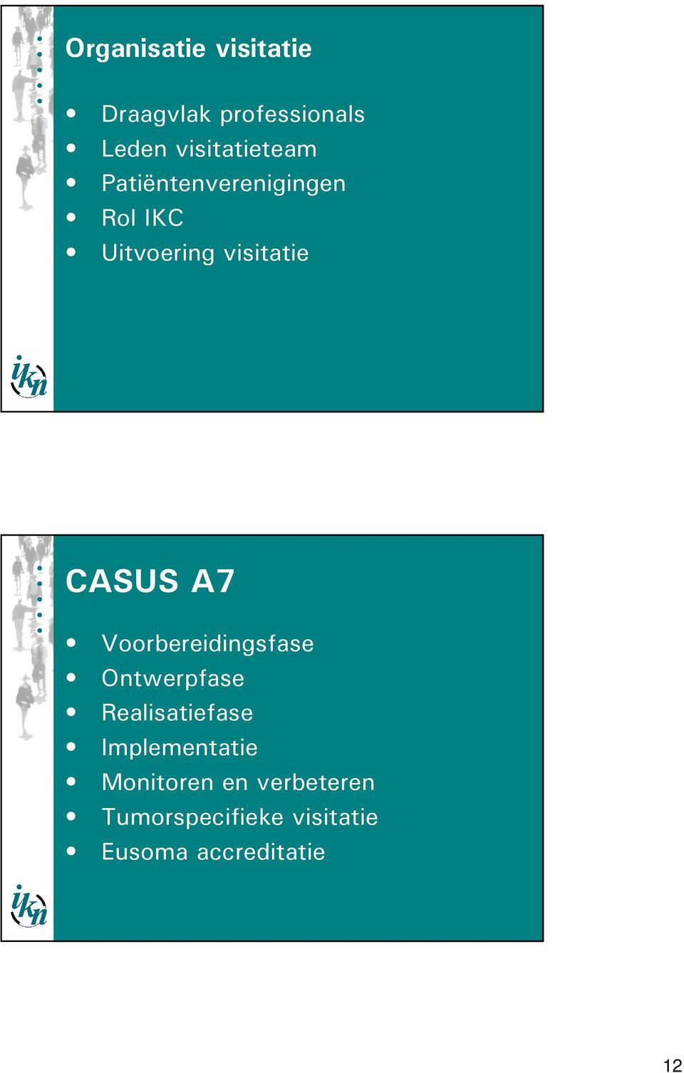 CASUS A7 Voorbereidingsfase Ontwerpfase Realisatiefase