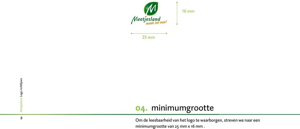 minimumgrootte Om de leesbaarheid van