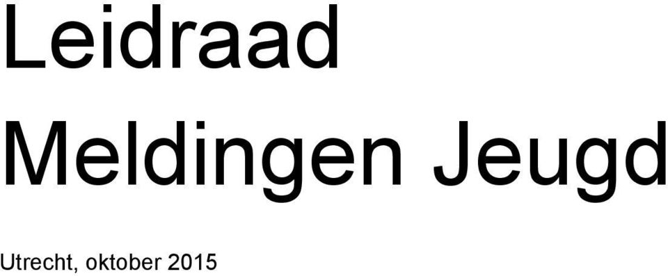 Jeugd