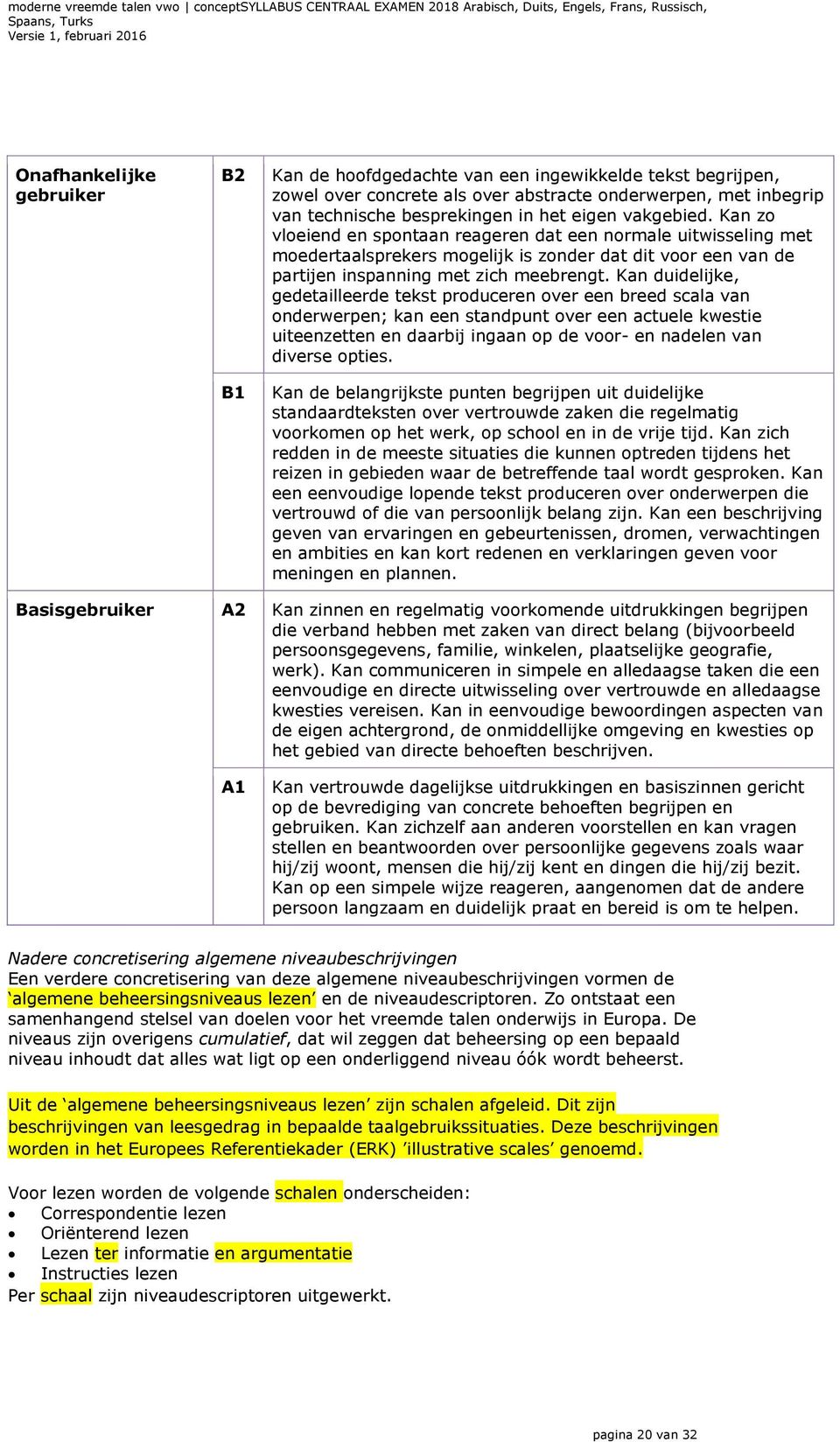 Kan duidelijke, gedetailleerde tekst produceren over een breed scala van onderwerpen; kan een standpunt over een actuele kwestie uiteenzetten en daarbij ingaan op de voor- en nadelen van diverse