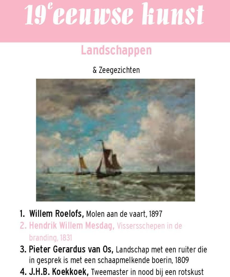 Hendrik Willem Mesdag, Vissersschepen in de branding, 1831 3.