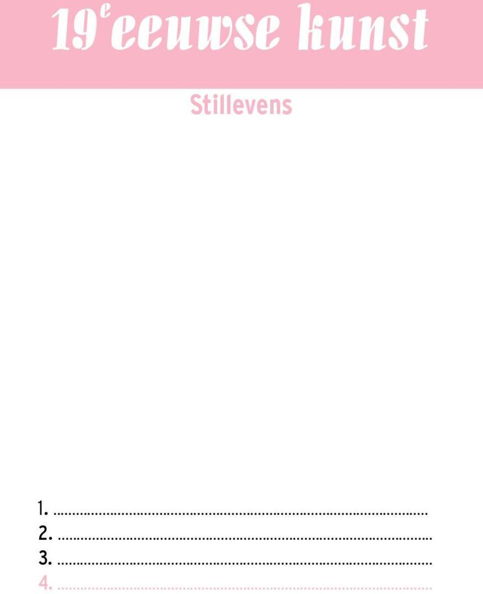 Stillevens 1.