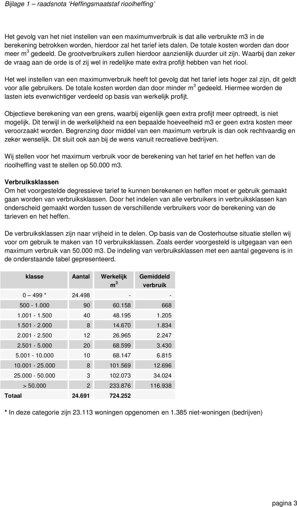 Het wel instellen van een maximum heeft tot gevolg dat het iets hoger zal zijn, dit geldt voor alle gebruikers. De totale kosten worden dan door minder m gedeeld.