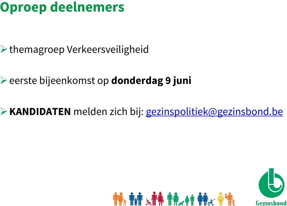 bijeenkomst op donderdag 9 juni