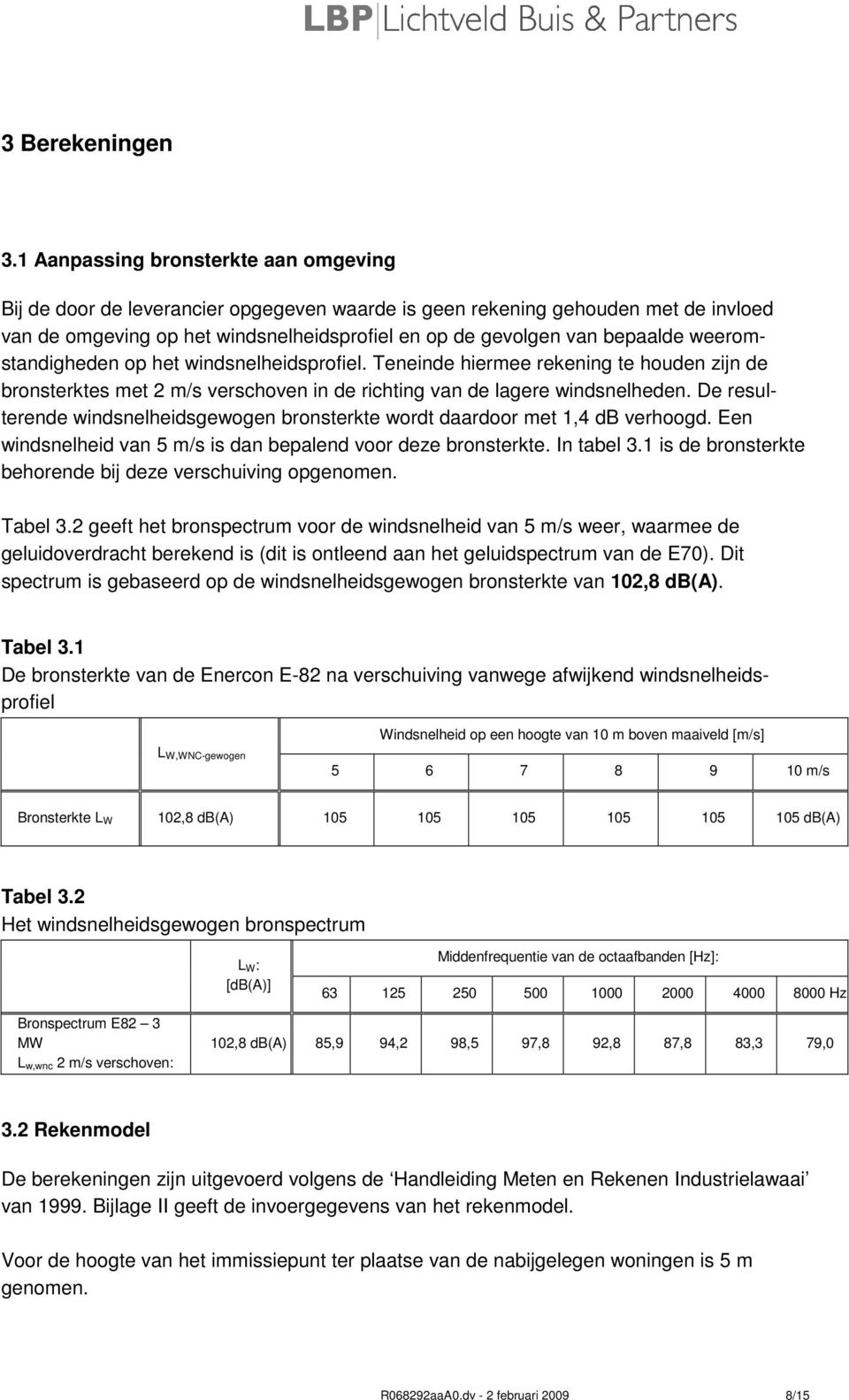 weeromstandigheden op het windsnelheidsprofiel. Teneinde hiermee rekening te houden zijn de bronsterktes met 2 m/s verschoven in de richting van de lagere windsnelheden.