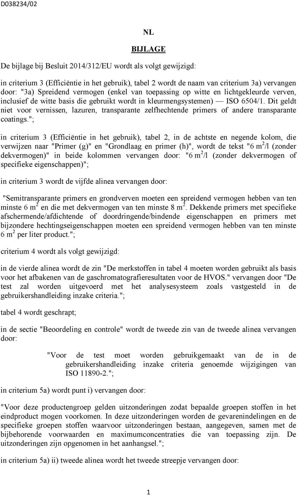 Dit geldt niet voor vernissen, lazuren, transparante zelfhechtende primers of andere transparante coatings.