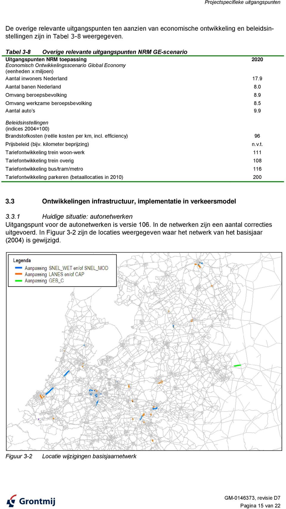 9 Aantal banen Nederland 8.0 Omvang beroepsbevolking 8.9 Omvang werkzame beroepsbevolking 8.5 Aantal auto s 9.9 Beleidsinstellingen (indices 2004=100) Brandstofkosten (reële kosten per km, incl.