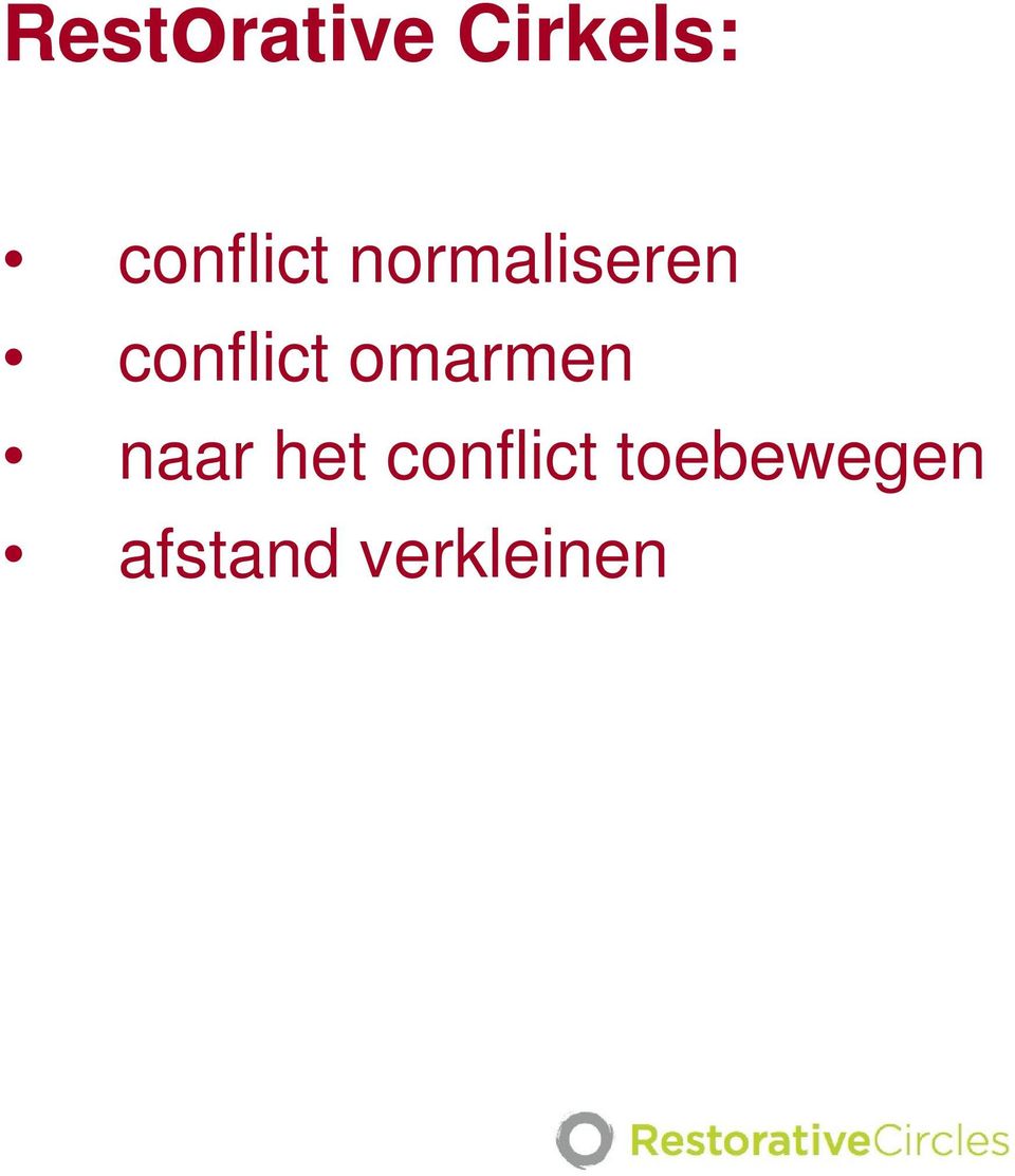 conflict omarmen naar het