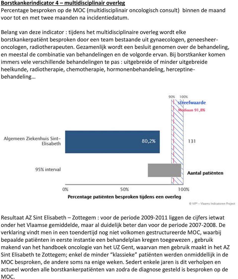 Gezamenlijk wordt een besluit genomen over de behandeling, en meestal de combinatie van behandelingen en de volgorde ervan.