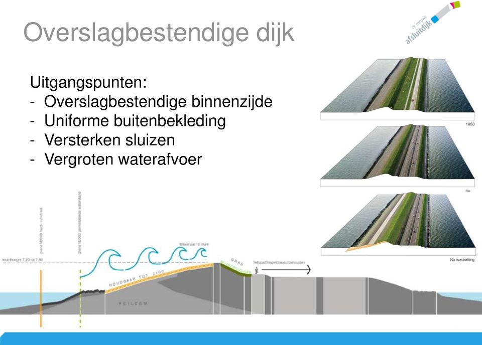 Overslagbestendige binnenzijde -