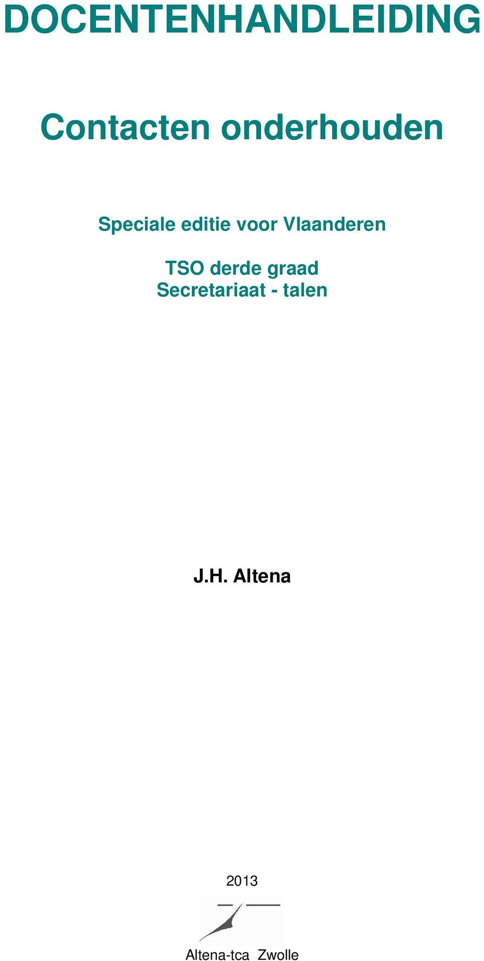 Vlaanderen TSO derde graad