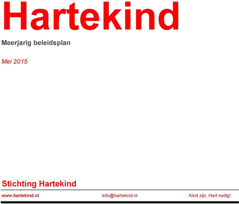 Stichting Hartekind www.