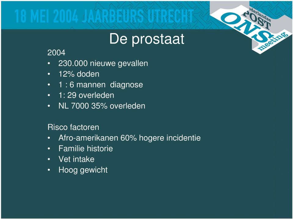 diagnose 1: 29 overleden NL 7000 35% overleden