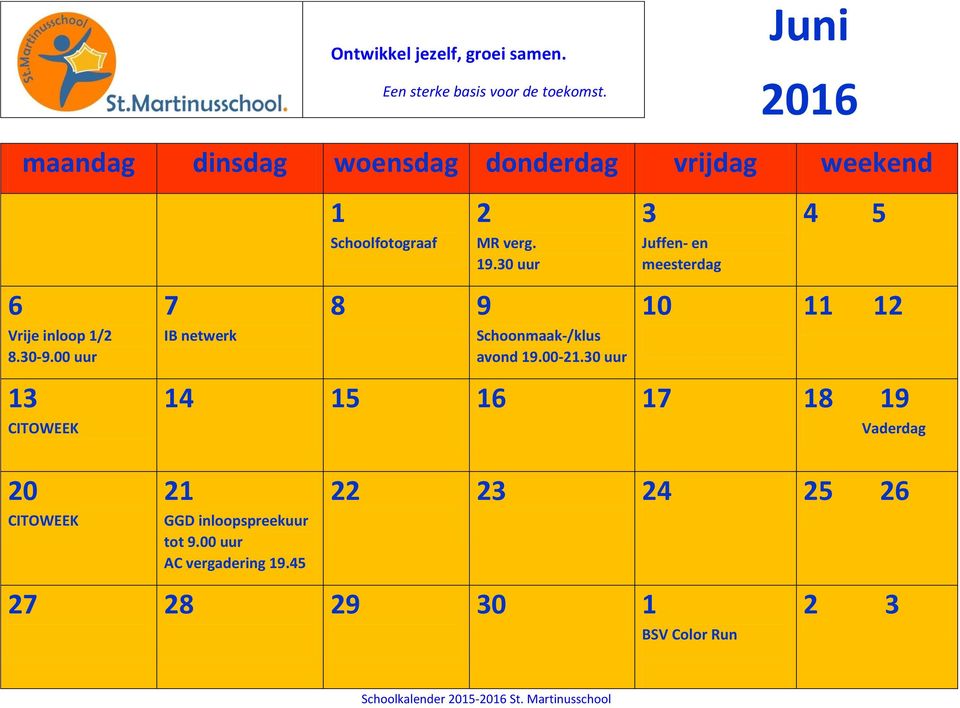 00 uur IB netwerk Schoonmaak-/klus avond 19.00-21.