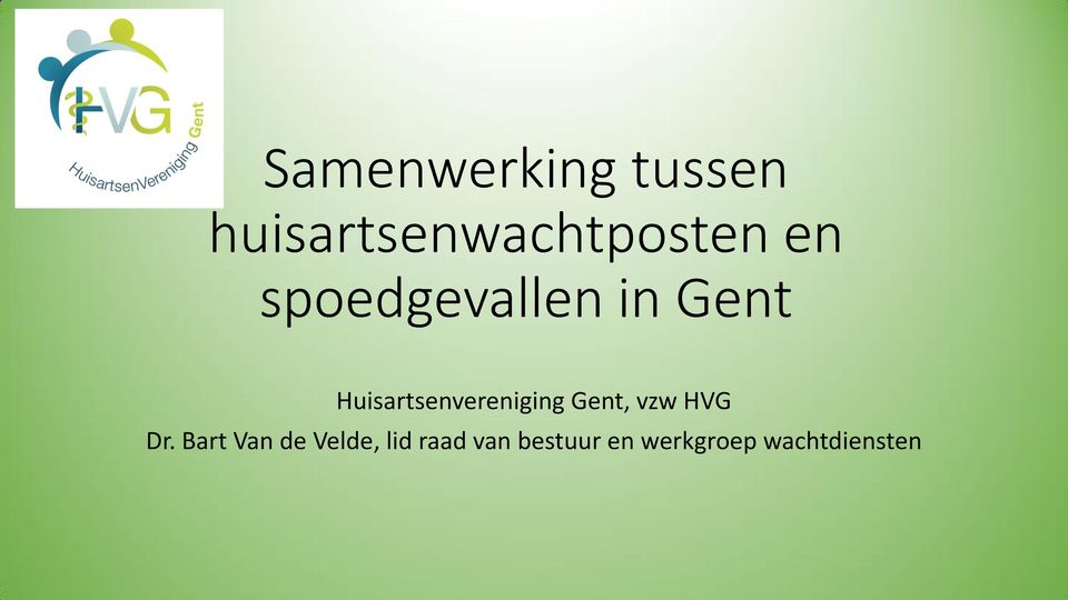 Huisartsenvereniging Gent, vzw HVG Dr.