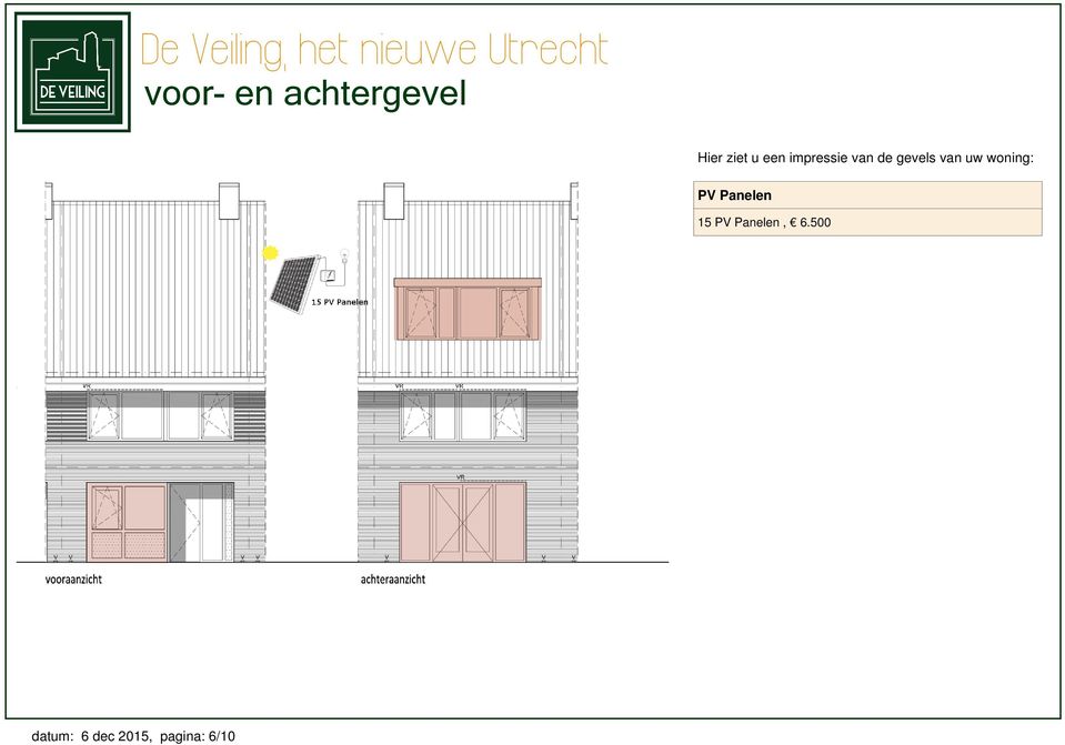 woning: PV Panelen 15 PV Panelen,