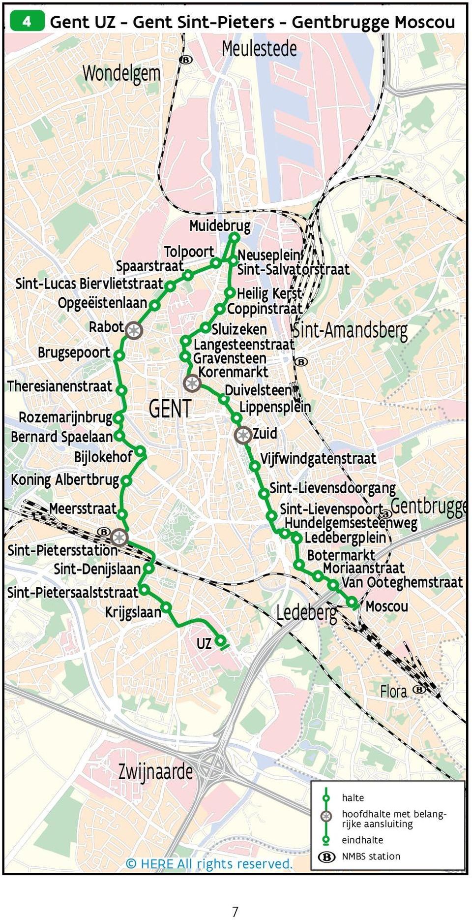 Bijlokehof Vijfwindgatenstraat Koning Alertrug Sint-Lievensdoorgang GENT Sint-LievenspoortøGentrugge Hundelgemsesteenweg Ledeergplein Botermarkt Moriaanstraat Van Ooteghemstraat Moscou