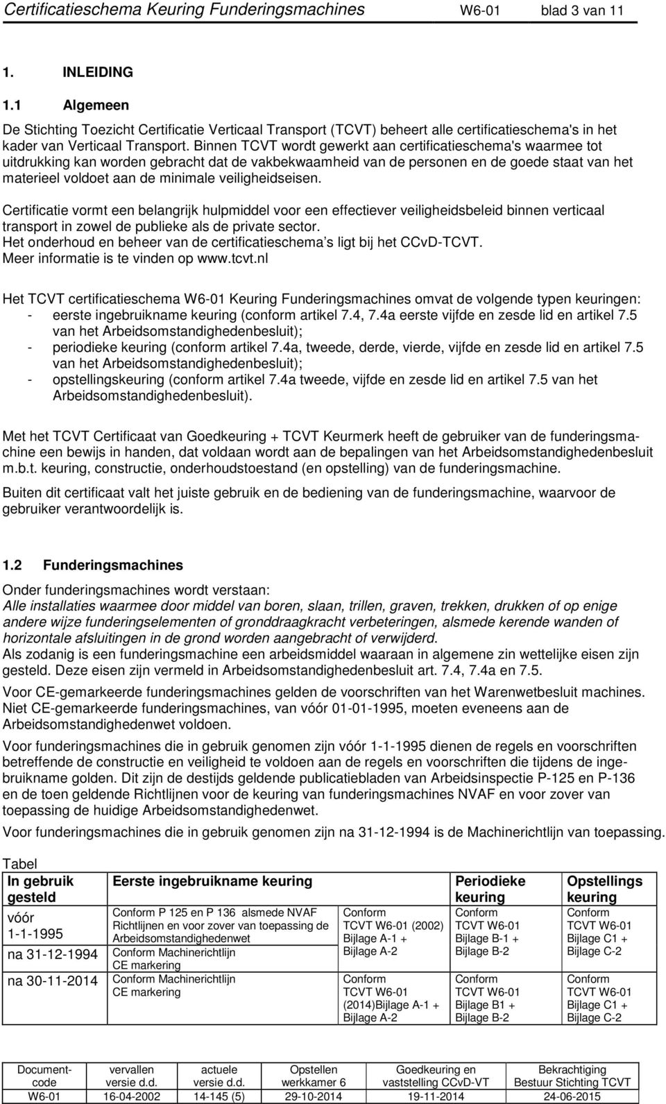 Binnen TCVT wordt gewerkt aan certificatieschema's waarmee tot uitdrukking kan worden gebracht dat de vakbekwaamheid van de personen en de goede staat van het materieel voldoet aan de minimale